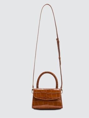 BY FAR Tan Mini Bag with Strap